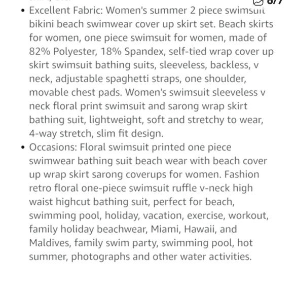 IDOPIP -Medium Floral Bikini Set with Sarong - Picture 9 of 9